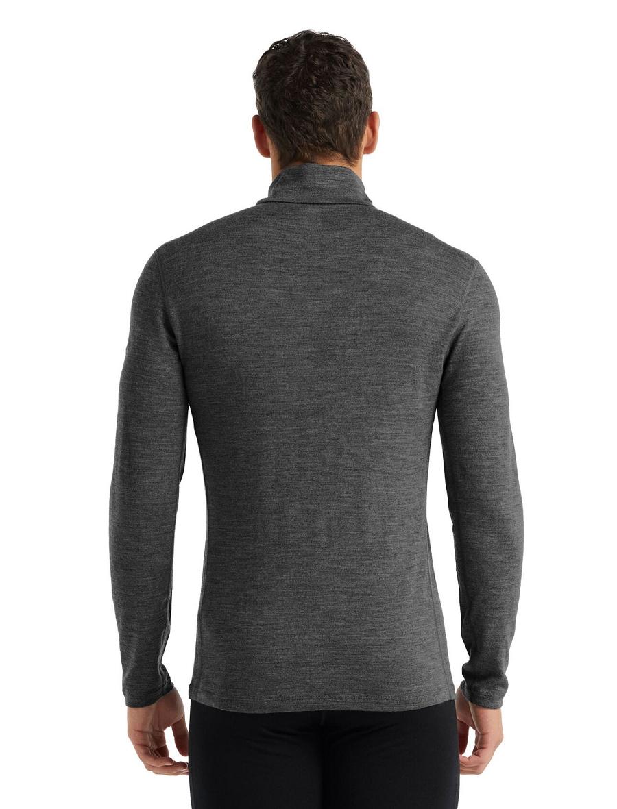 Icebreaker Merino 260 Tech Long Sleeve Half Zip Thermal Top Miesten Base Layers Harmaat | FI 1386ILHS